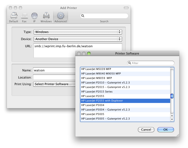 gutenprint driver suite on the mac