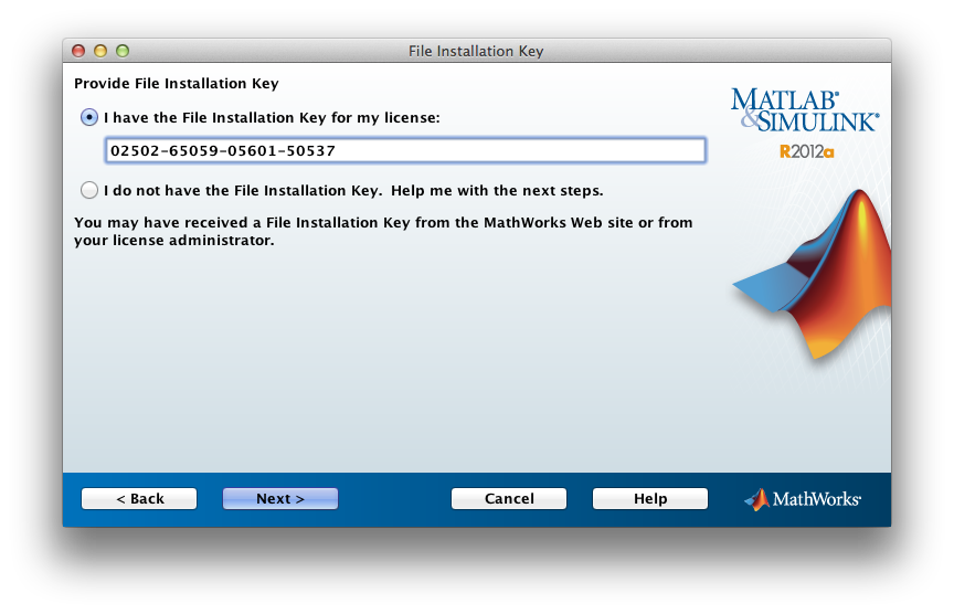 Matlab activation