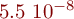 5.5  10^{-8}