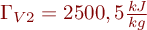 
\Gamma_{V2} =2500,5\frac{kJ}{kg}
